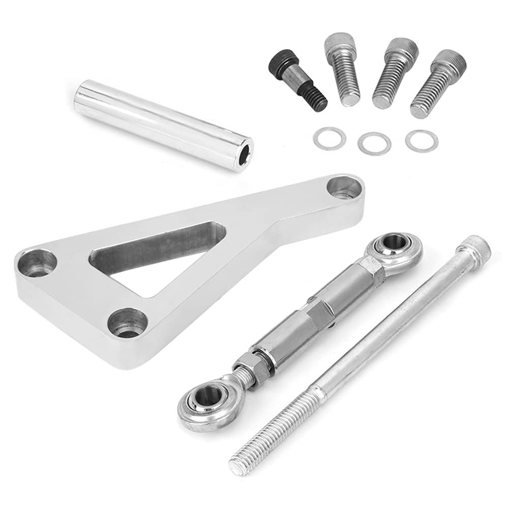 KUIDAMOS Kit Staffa di Montaggio Motore Motore Pompa Acqua Ad Alte Prestazioni in Lega di Alluminio per Chevy 350 Sostituisci OE 291825042444 Adatto per Appassionati e Professionisti Argento