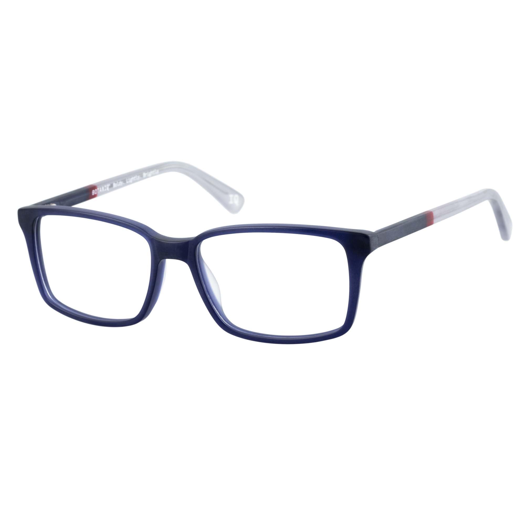 Botaniq Brille mit Sehstärke für Herren optional mit Sonnenbrillentönung oder Blaulichtfilter, Rechteckig, gefertigt aus Acetat (inklusive Brillenetui)