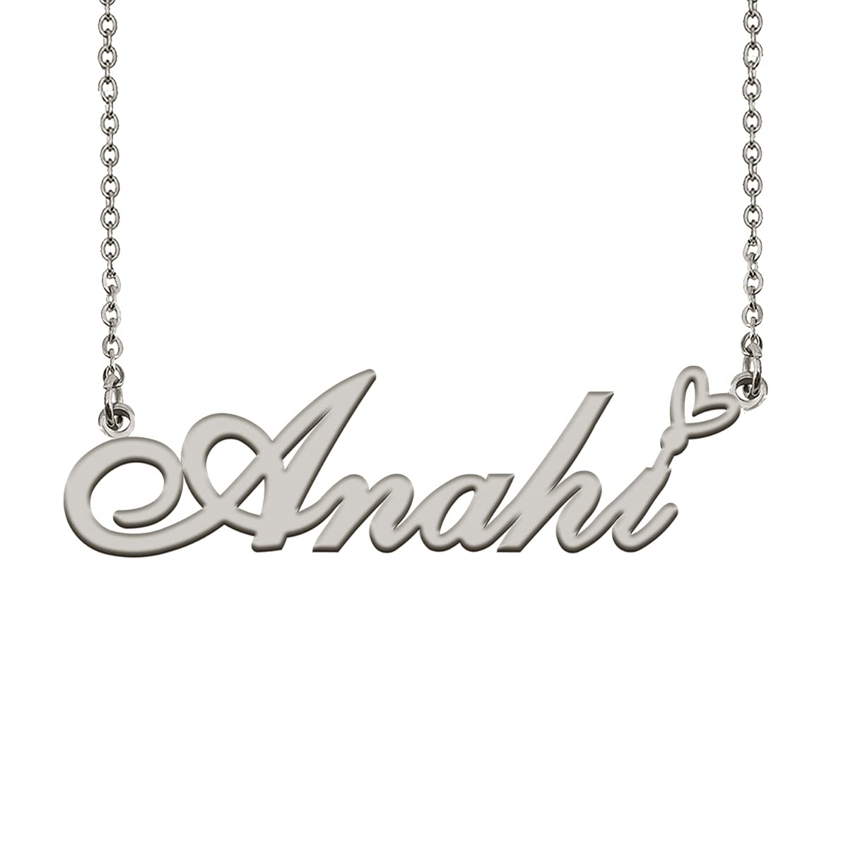 HUAN XUN Customized Custom Made Any Name Necklace for Women in Gold Silver