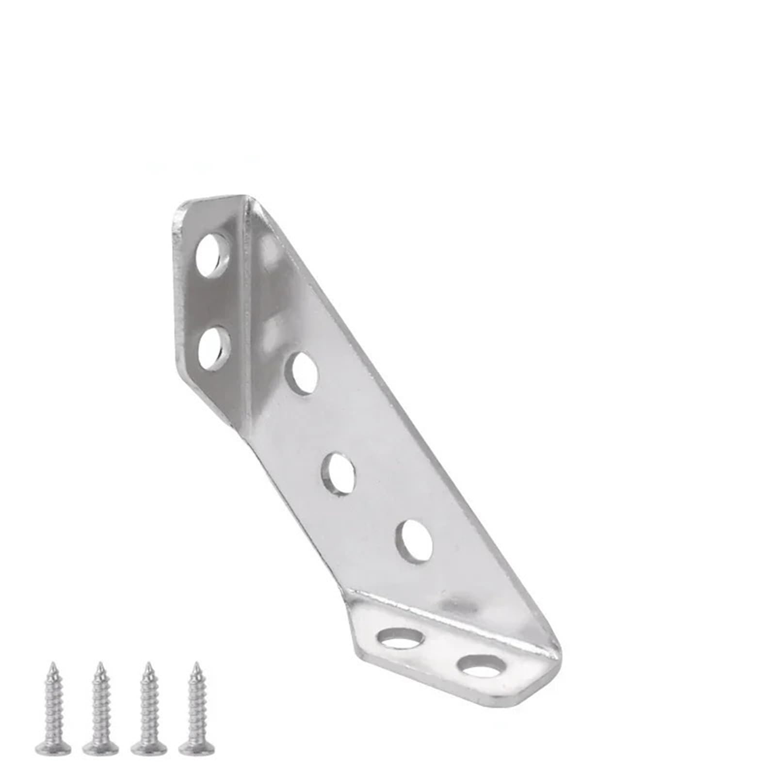 FQJYXWEWL Stainless Steel Furniture Angle Shelf Connector Cabinet Support Fixing Frame Corner Brace with Screw 1-10Pcs(1 Set)