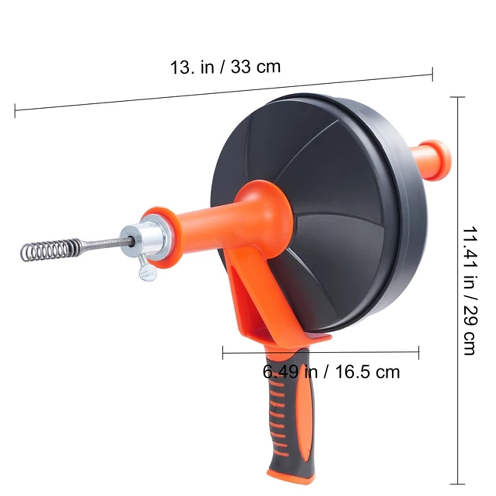 Ręczne podawanie 7,6 m, hydraulika, ślimak, wąż odpływowy, z nasadką do wiertarki, do toalety, domowa kanalizacja, łatwy w użyciu środek do czyszczenia odpływów