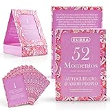 EUBRA 52 Momentos Amor Propio • Ritual Semanal 52 Tarjetas con Reflexiones y Retos • Caja Atril Decorativa • Bienestar Emocional y autocuidado. Superación Mindfulness y Crecimiento Interior