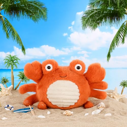 Apricot Lamb – Kuscheltier Krabbe 23 cm – Meerestier Plüschtier Plüsch Spielzeug weich&waschbar Geschenk für Kinder Baby Mädchen Junge