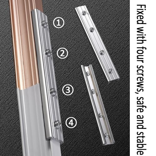 Riel curvado de aluminio robusto de 1 a 4 m con soportes de techo 6