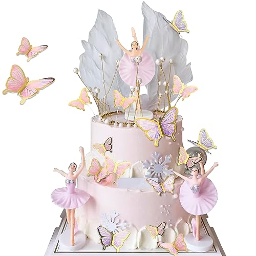 Graplan Ballerina - Decoración para tartas (25 unidades), diseño de bailarina