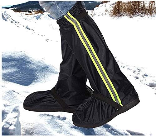 Waterproof Silicone Shoe Covers for Men & Women - Non-Slip Rain Boots & Hiking Gaiters Set - Durable Motorcycle & Snow Protection (Color: C, Size: D - X-Large)
