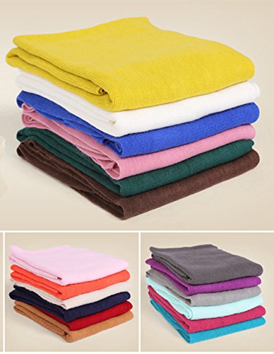 Wander Agio Women's Warm Scarves Long Shawl Winter Warm Large Scarf Pure Color4