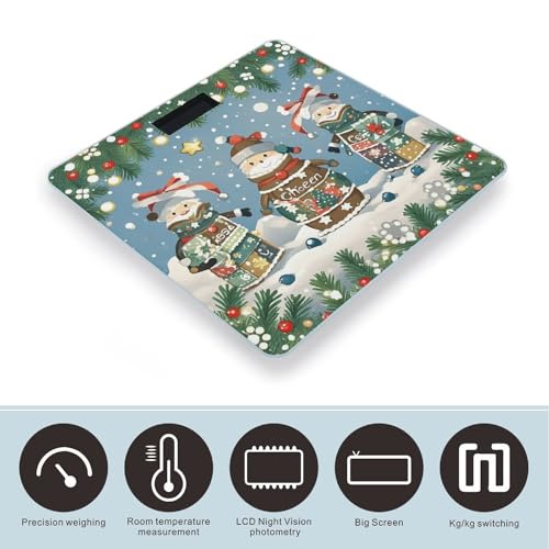 Báscula Digital de Baño Christmas Cheer con Vidrio Templado miniatura 3