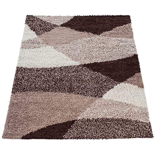 Tappeto Shaggy a Pelo Alto a Pelo Lungo Decorato