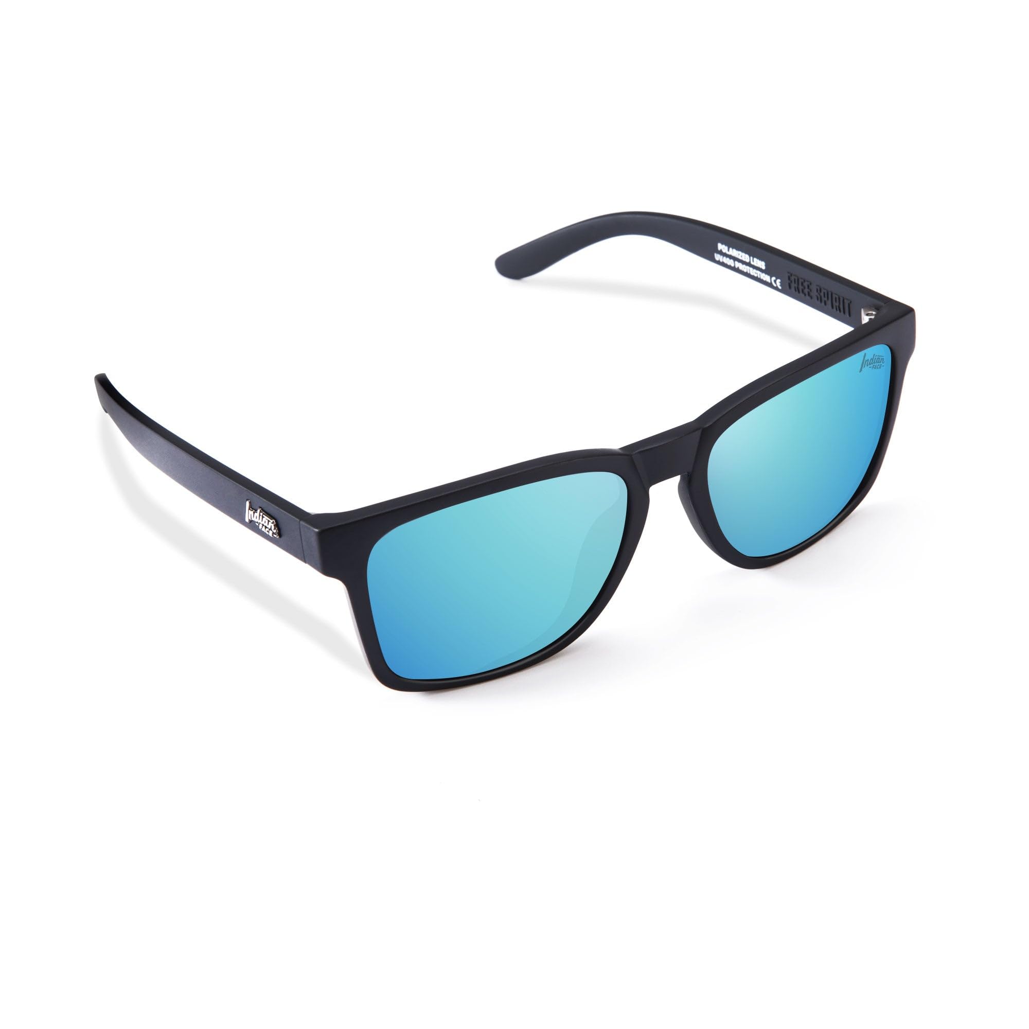 THE INDIAN FACE Okulary przeciwsłoneczne - Free Spirit Black/Blue, czarny, rozmiar uniwersalny