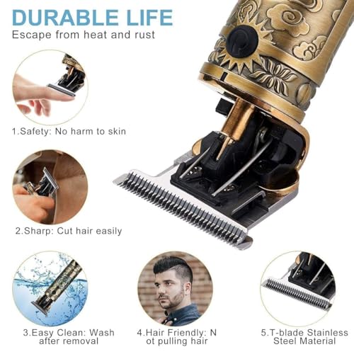 Image of Hair Trimmer,Electric Shaving Machine,Adjustable Blade Clipper,trimmer for men,Body Trimmer,Trimmer Men Beard,Trimmers for man,Professional Shaver For Men Free Bath Belt (Buy One Get Free)