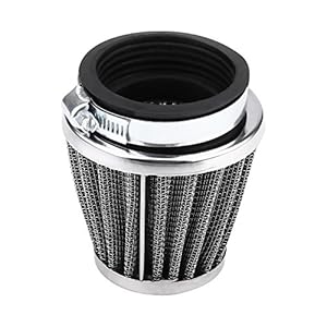 Filtre à air de rechange pour moto, filtre à air universel pour filtre à air adapté pour Engine Inlet 42mm/48mm/50mm/60mm en option(42MM)