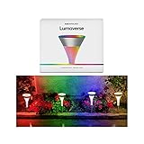 Lumaverse - Solar Powered Multi-Colored Flare Stake Lights, Colorful Landscape Lighting for Patios,...