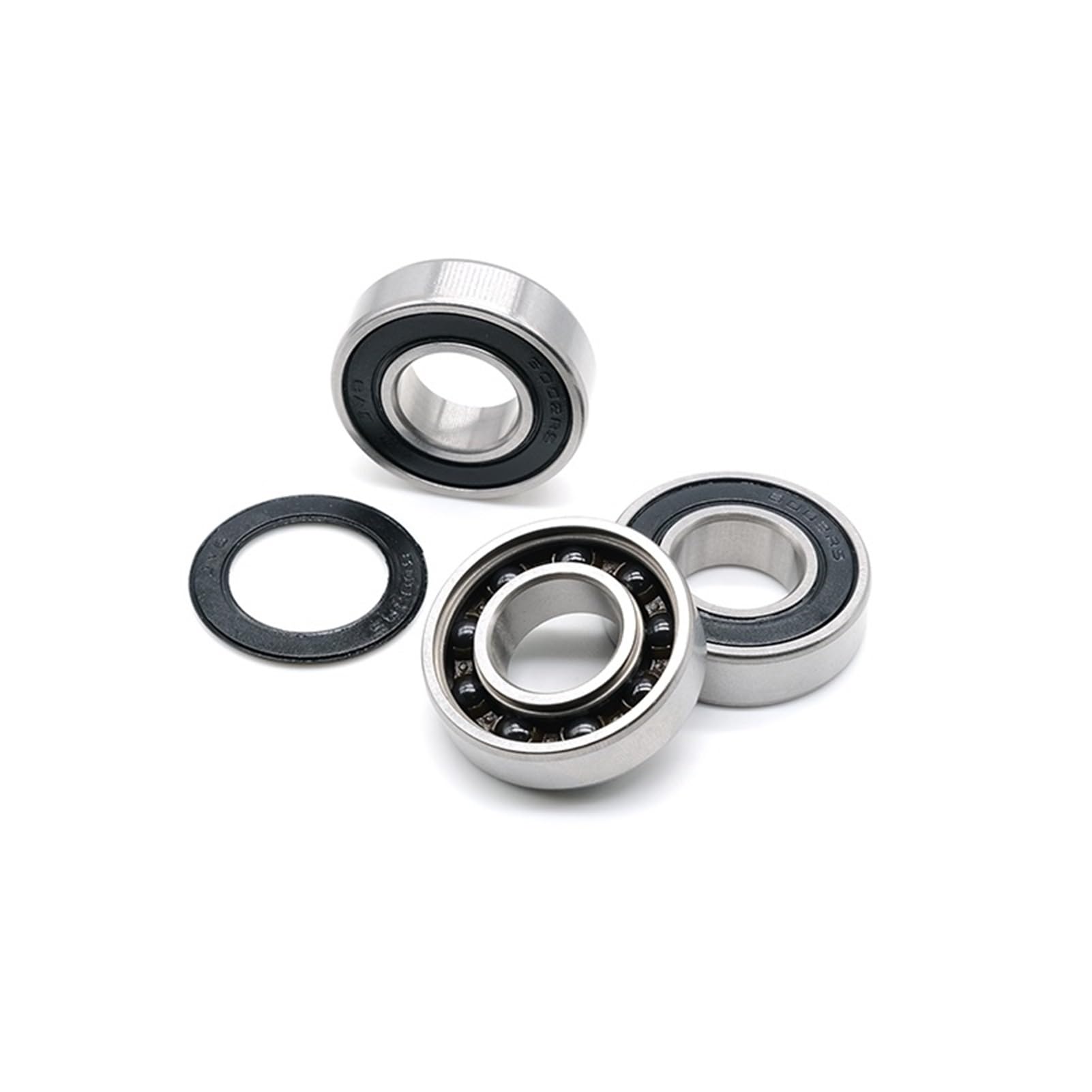 Roulements rigides à billes Lot de 5 roulements à billes en céramique 6000-2RS 10 x 26 x 8 mm ABEC-7 6000 RS for roue avant et arrière de vélo 10 26 8 roulements à billes en céramique