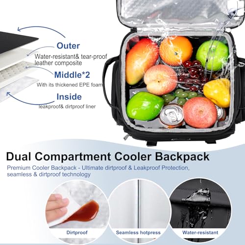 Weitars 52-Can Double Deck Cooler Backpack