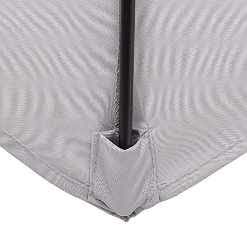 Outusnny Ombrellone da Giardino con Palo Centrale