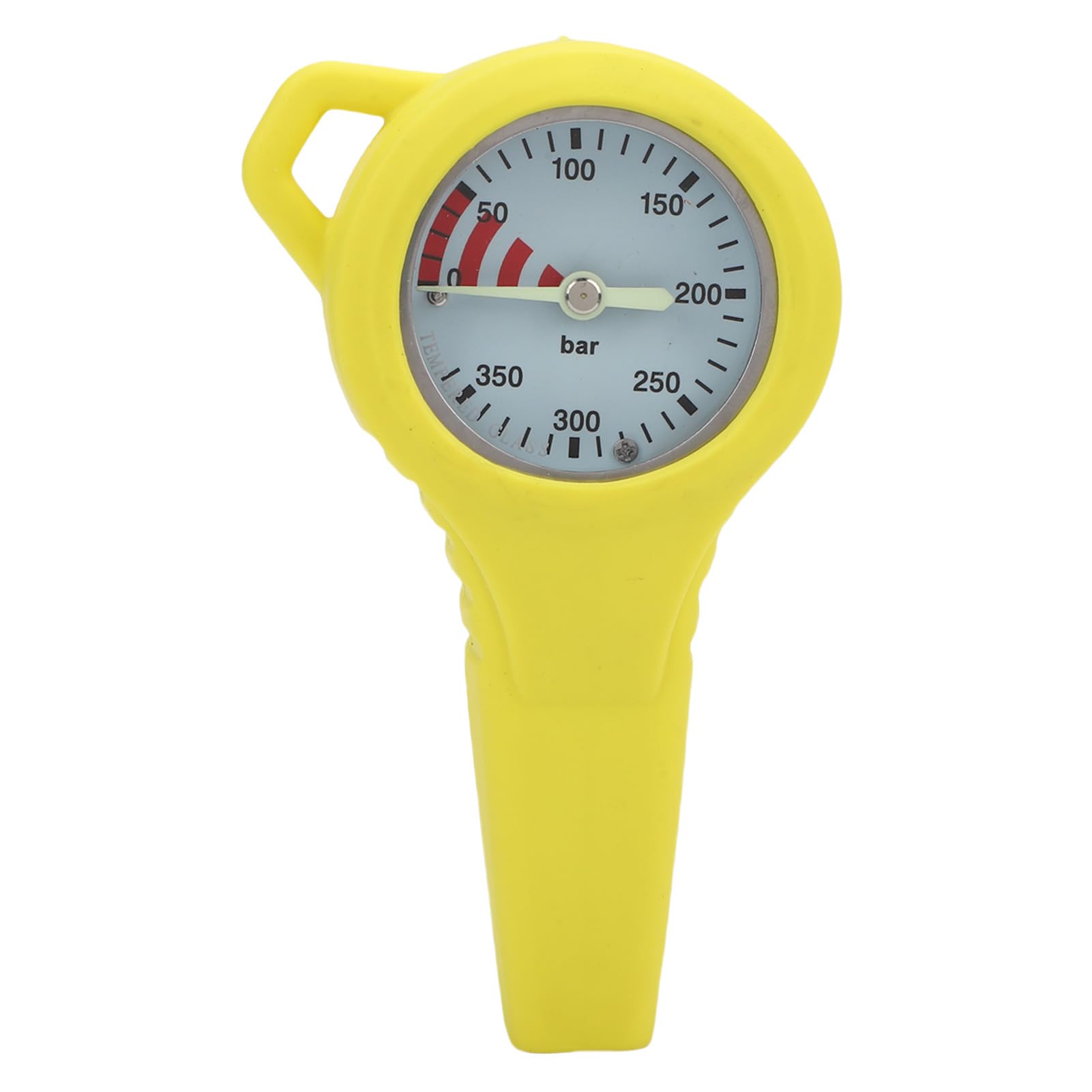 Domary Misuratore di Pressione per Immersione Subacquea Bagliore Notturno con Struttura in Acciaio Resistente per Esperienze di Immersione Sicure 1 unità (Giallo)