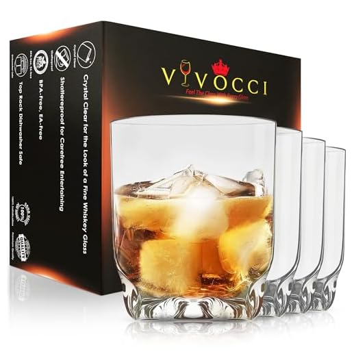 Vivocci Unbreakable Tritan Plastic Rocks 12.5 oz Whiskey & Double Old Fashioned Glasses | Thumb Indent Base | Ideal for Bourbon & Scotch | Perfect For Homes & Bars | Dishwasher Safe Barware | Set of 4