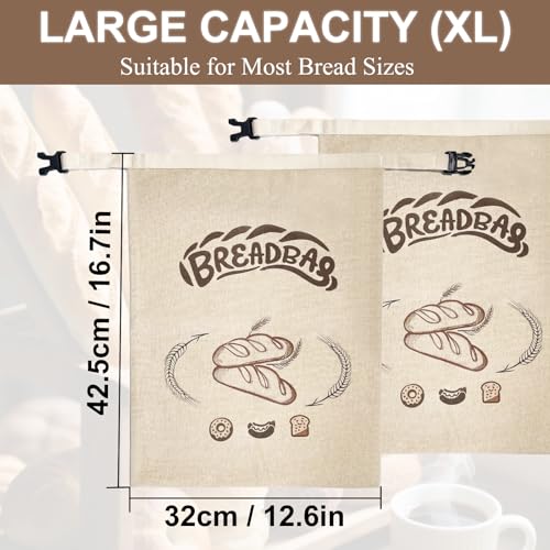 Beeswax Bread Bags for Sourdough (2 Pack)  - image 2