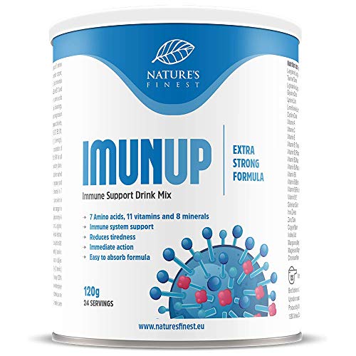 IMUNUP 120 g | Getränk-Rezeptur | 7 Aminosäuren, 11 Vitamine und 8 Mineralstoffe zur Stärkung des Immunsystems | Zuckerfrei