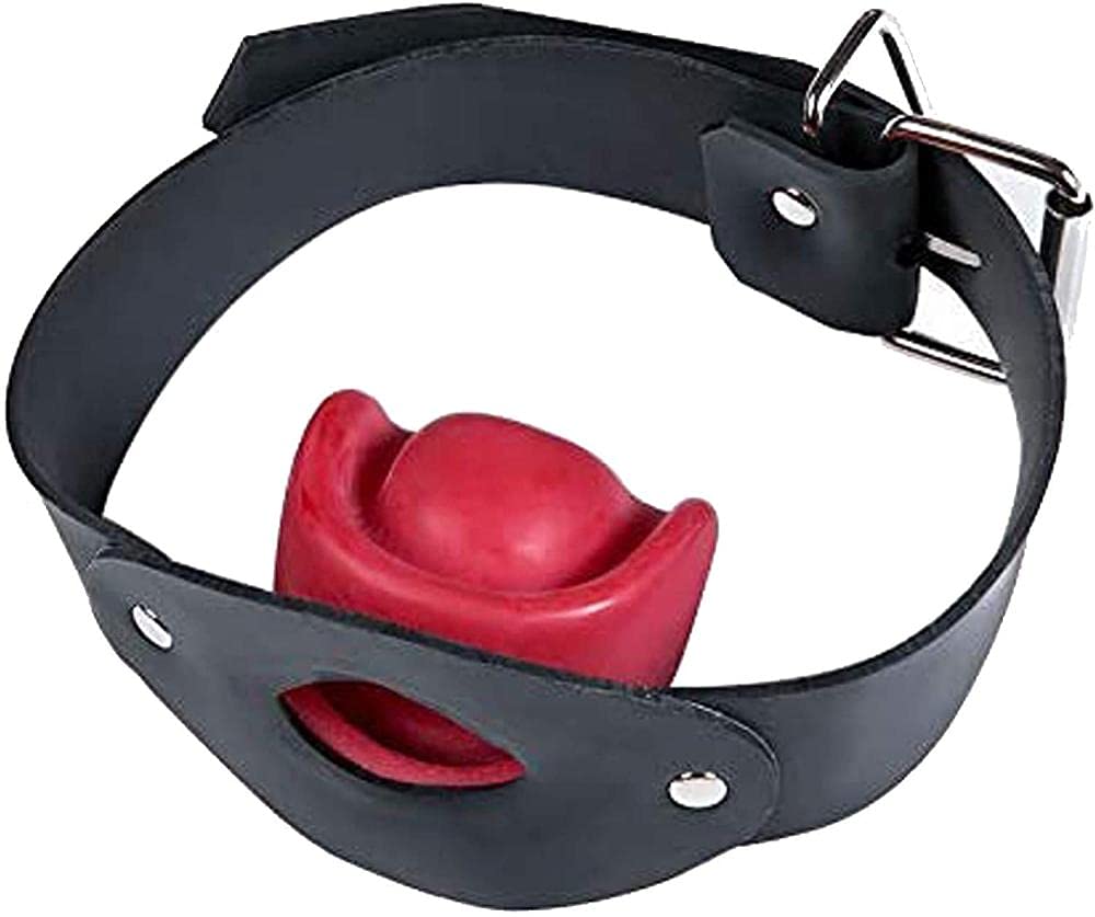 Knebel Mundknebel Fetisch SM Ballknebel 100% SM Latexknebel BDSM Adult Slave Silikon Leder Bondage Flirten Sexpielzeug Silikon Lippen Mundknebel
