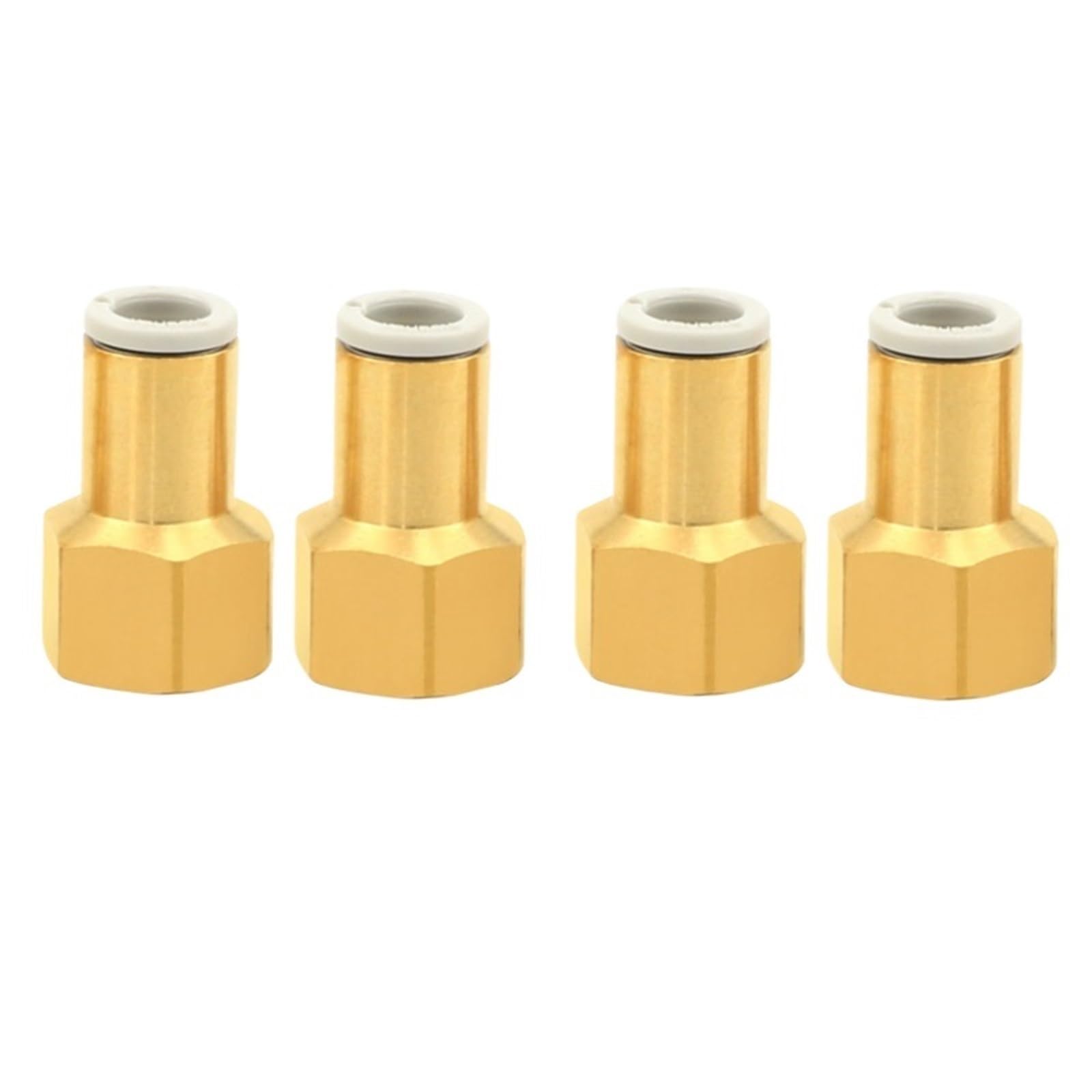 PCF Female Thread Straight Connector KQ2F04/06/08/10/12/16-M3/M5/01/02/03/04A Female Thread Female Connector(KQ2F16-04A) Brass Hose
