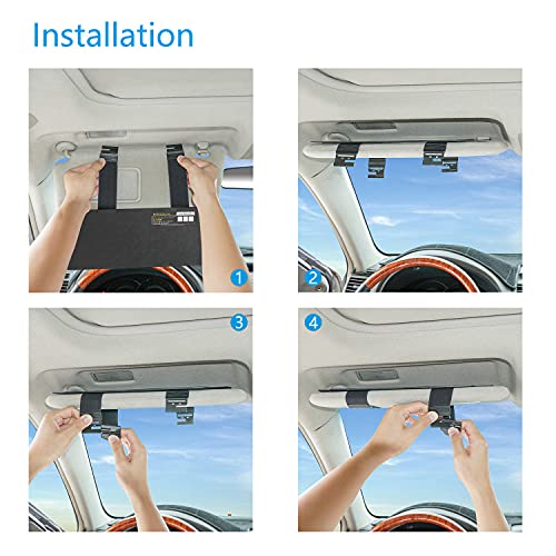 Car Visor Extender TFY AntiGlare Sun Visor Extender