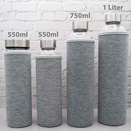 T&N Bottiglia di Vetro Classique 550ml - Custodia