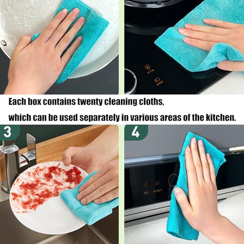 Toallas de cocina de microfibra para mantener tu hogar impecable y libre de grasa cada día 6