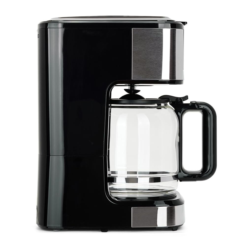Livoo - Cafetera eléctrica programable DOD208-15 tazas, 1,8L, filtro reutilizable, función programación, mantenimiento caliente, vidrio