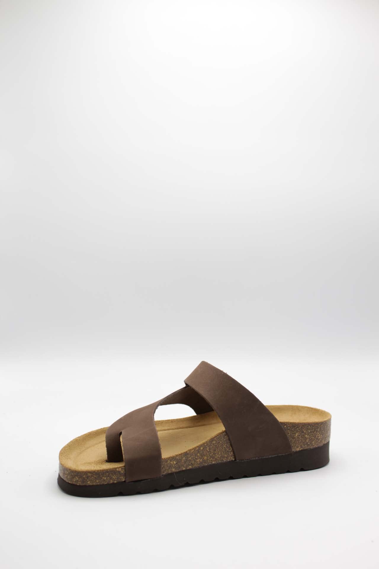 Grunland Hola CB0327 Testa di Moro Ciabatte Donna Infradito BIRK Pelle re-Soft 39, Marrone