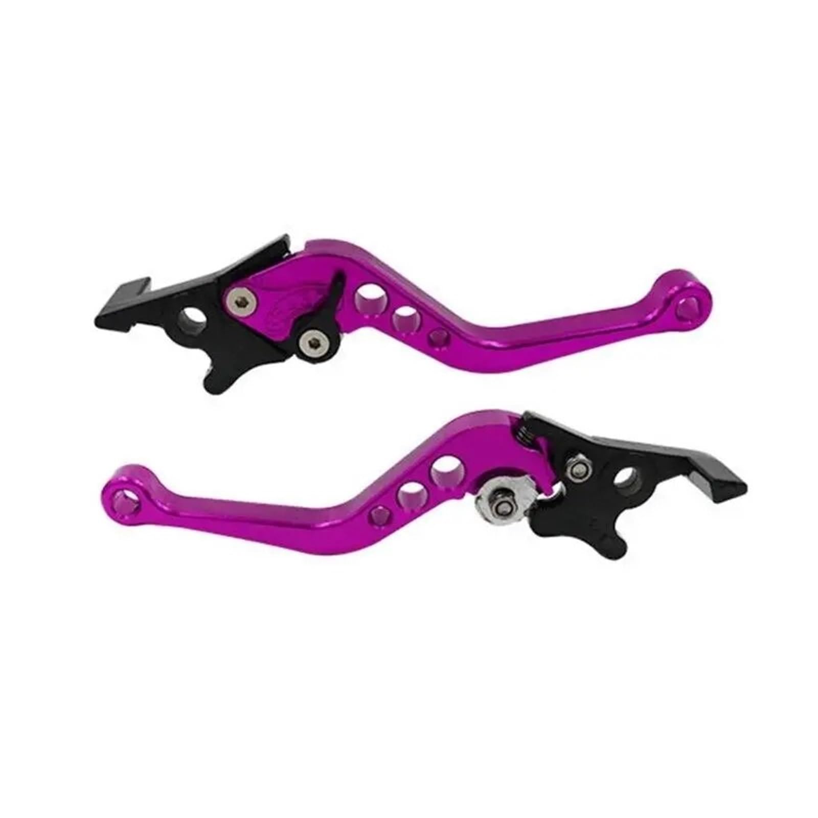 TONFVXB Brake Grips Motorbike Brake Levers Disc Brake Lever Left Drum Clutch Adjustable 6X CNC Universal Hand Fit for Motorbike Scooters Bike GY6 125(Purple)