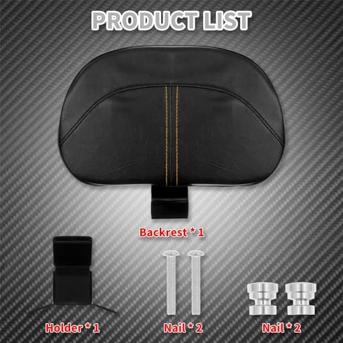 Kit de montage dossier conducteur avant moto noir pour Harley Road King CVO 2013 2014 FLHRSE - 7