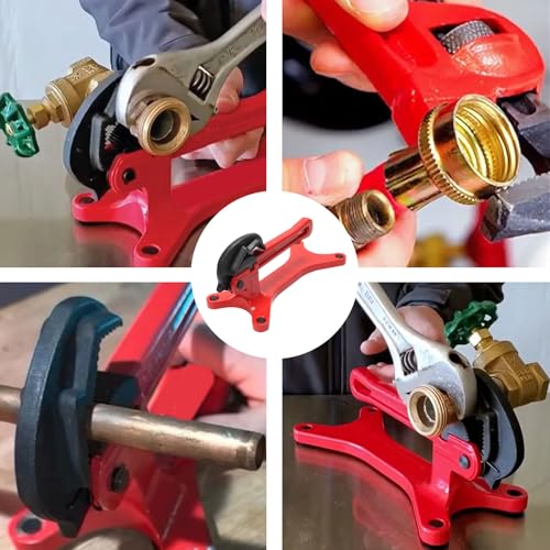 Portable Pipe Vise, Pipe Tightening Vise, Portable Aluminum Tube Vice, Lightweight Hand Tool, for Valve Maintenance, Narrow Space Work Sites, High-Altitude 4 Portable Pipe Vise, Pipe Tightening Vise, Portable Aluminum Tube Vice, Lightweight Hand Tool, for Valve Maintenance, Narrow Space Work Sites, High-Altitude - Image 4