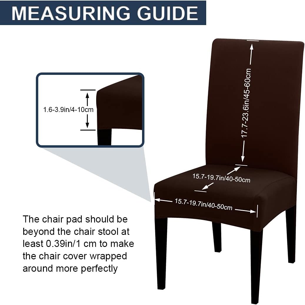 🛒 Crazy Deals JQinHome 4 Pcs Dining Chair Slipcover,High Stretch Removable Washable Chair Seat Protector Cover for Home Party Hotel Wedding Ceremony (Pack of 4, Coffee) Best Cyber Monday 🔥 JQinHome 4 Pcs Dining Chair Slipcover,High Stretch Removable Washable Chair Seat Protector Cover for Home Party Hotel Wedding Ceremony (Pack of 4, Coffee)