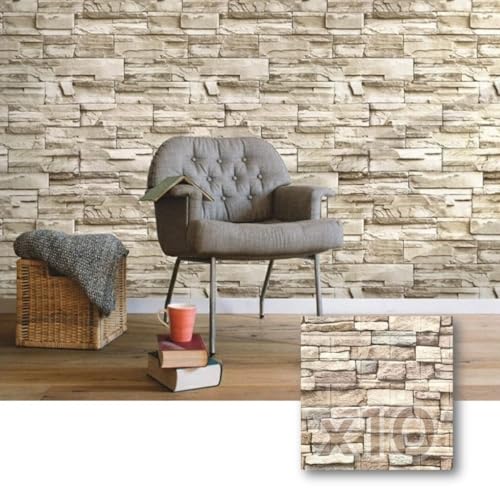 Lista de Pared disponible en línea para comprar. 41 10pzs Panel Pared Decorativo Autoadherible 3D Papel Tapiz Azulejo Relieve Textura Realista Minimalista Contemporáneo Profesional Espuma PE Impermeable Resistente Húmedad Lavable...
