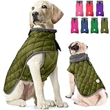 Fragralley Dog Winter Coat, Waterproof Windproof Reflective Fleece Jacket with Harness Hole, Warm Snow Vest for Small Medium Large Dogs​, Ideal Gifts