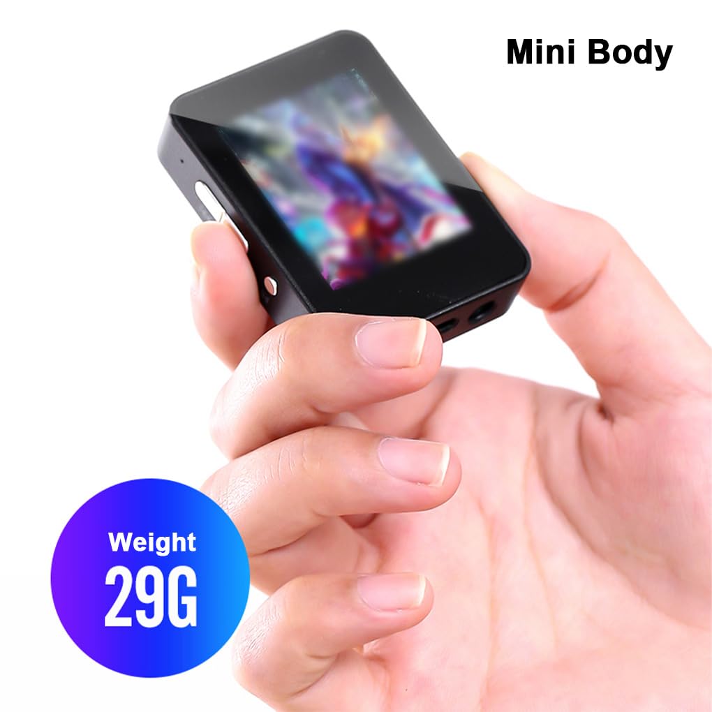 Juego de 3 mini MP3 digital de pantalla de 1.8 pulgadas, reproductor de música, radio deportiva, grabación de voz, cronómetro, grabador, multifuncional, negro, 4G