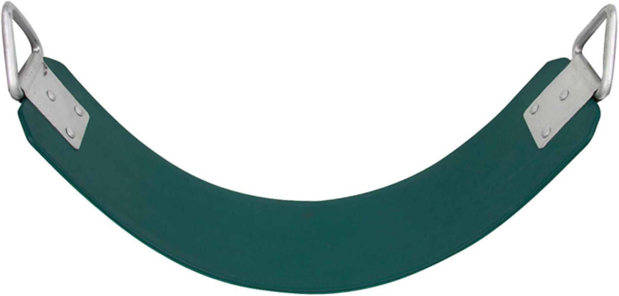 Commercial Polymer Belt Seat with SSS Logo Sticker Playground Accessory, Green