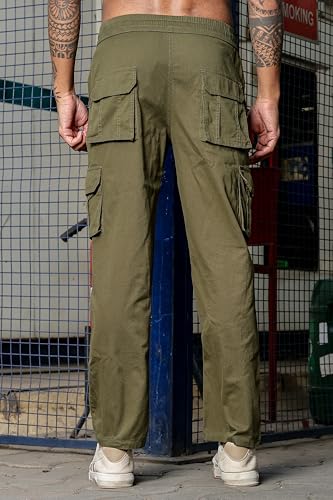 Image of Men's Stylish Cargo Pants | Slim Fit | Multi-Pocket Utility Trousers | Durable & Comfortable Fabric | Casual, Travel & Outdoor Wear