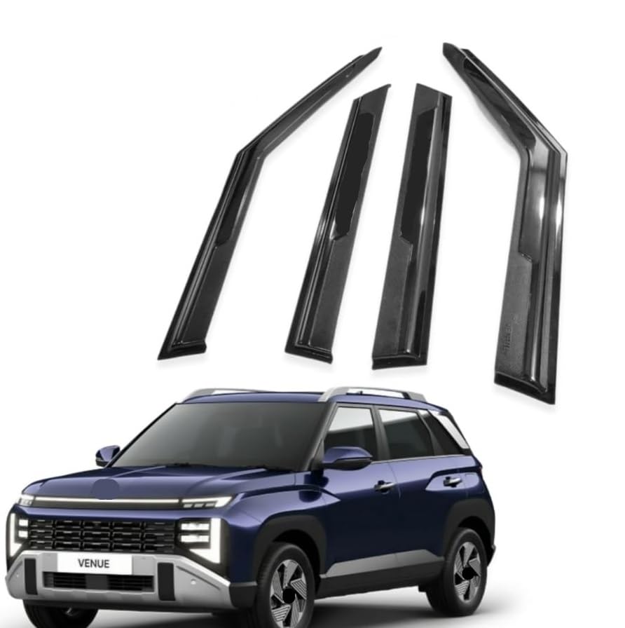Unbreakable Door Visor/Wind Deflector/Rain Guard Compatible for Venue 2025-image-41