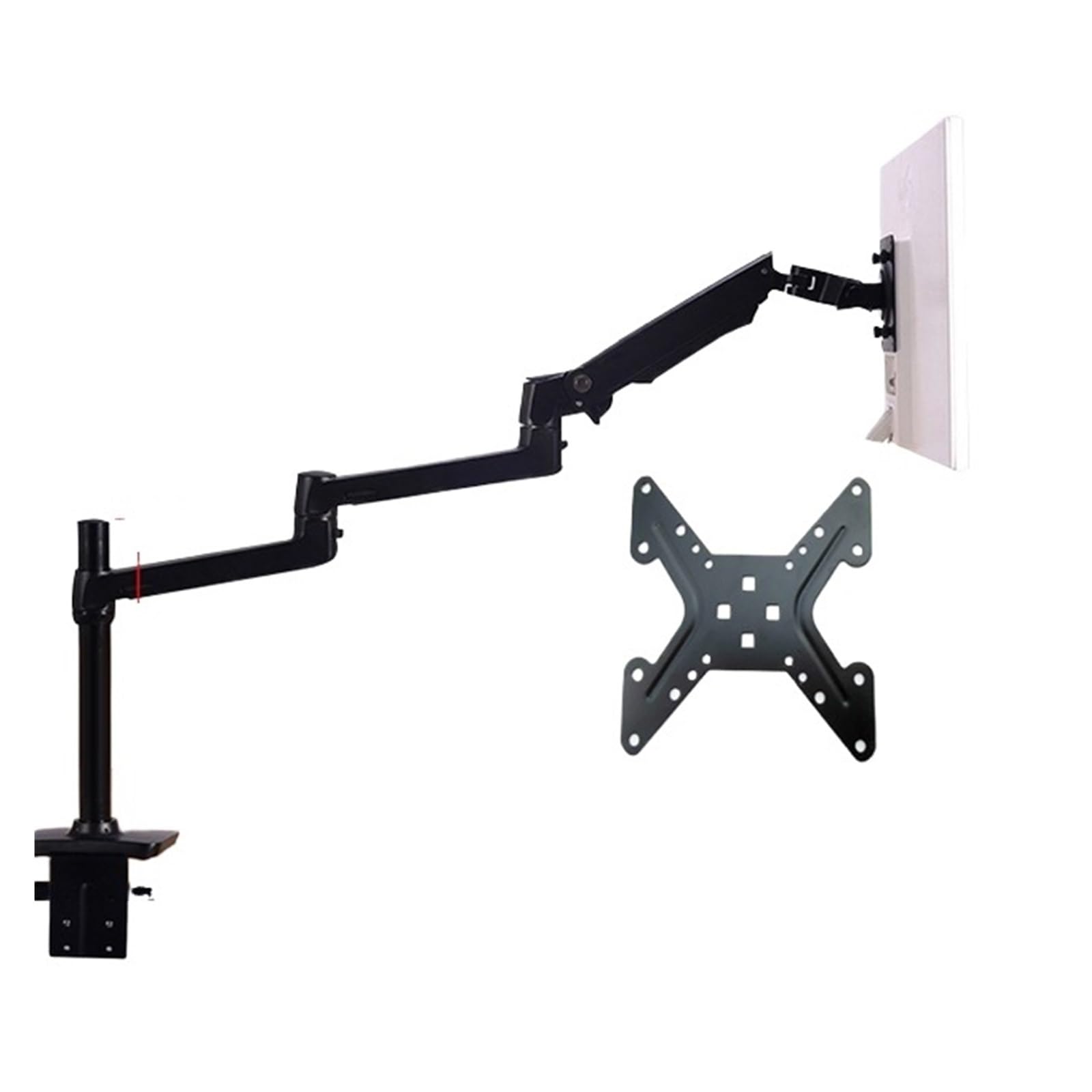 Support de bureau pour écran 17-38 et PC portable avec pince œillet VESA 100x100