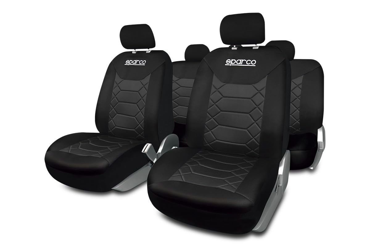 SparcoSPC1016BK Set of Covers for car seat BK Black