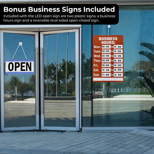 LED Open Signs for Business 23 x 14 inch (XLarge Size) Open Sign