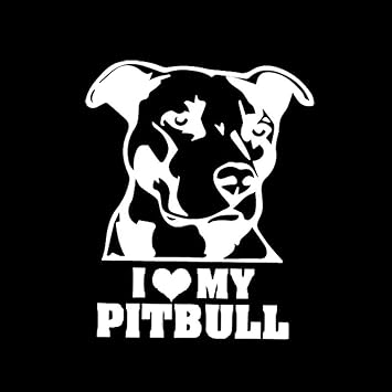 I love my pitbull car decal Clearance
