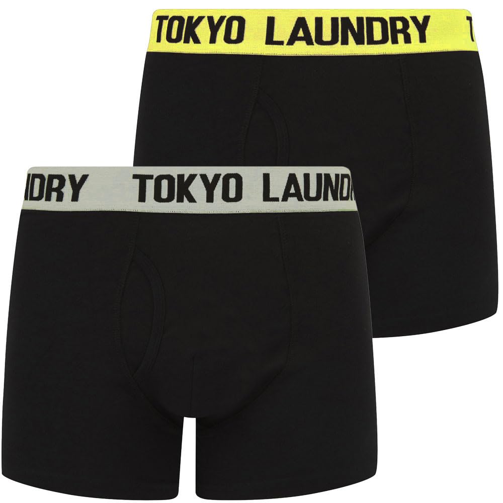 Tokyo Laundry Men's 2 Pack Gift Box Stretch Cotton Boxer Shorts Set