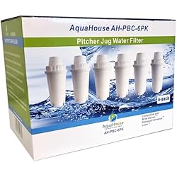 Filtro Brita Como Funciona Cartuchos de filtro clásicos y universales AH-PBC AquaHouse compatibles con diferentes jarras de agua como Brita Classic, Kenwood, Laica, PearlCo y Dafi, 6 unidades