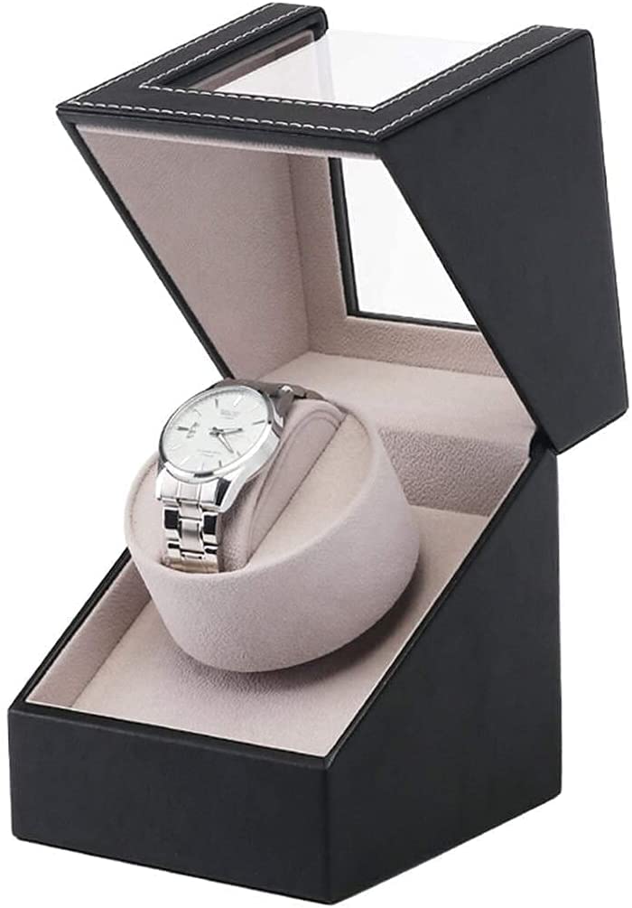 Caricatore Automatico per Orologi, Caricatore Automatico per Orologi, Supporto per agitatore Motore di Classe Nera, Display per Scatola di Gioielli con avvolgimento Meccanico Beautiful Scenery