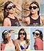 Oversized Polarized Sunglasses Square Shades: Trendy Large Big Ladies Sun Glasses - Luxury Vintage Black Sunglasses UV Protection