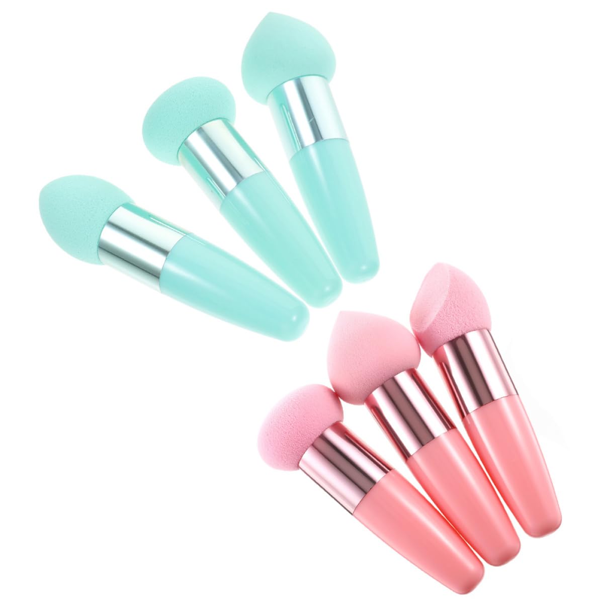 minkissy 24stücke Teiliges Beauty Makeup Stifte Mit Ergonomischem Griff Professionelle Makeup Schwämme Für Foundation Und Concealer Tragbare Kosmetikwerkzeuge